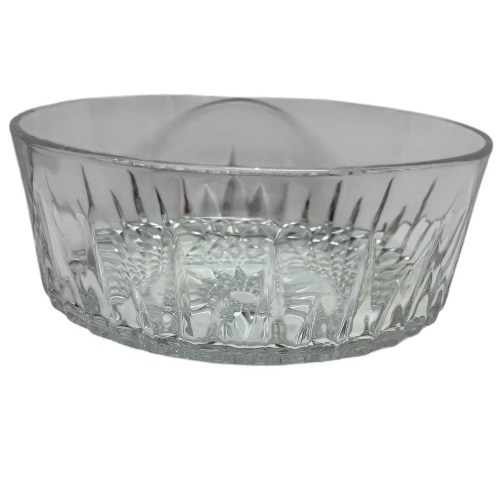 Vintage Arcoroc France Cut Glass Bowl
